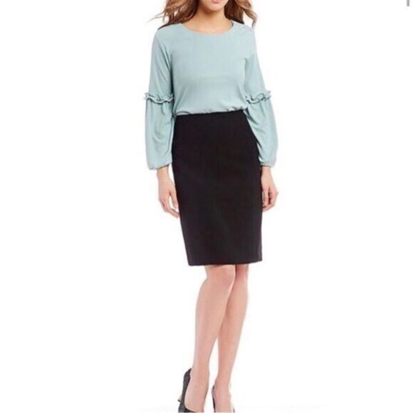 Karl Langerfeld Pull On Knit Black Mini Skirt - Picture 1 of 4